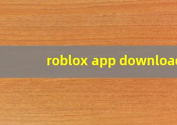 roblox app download